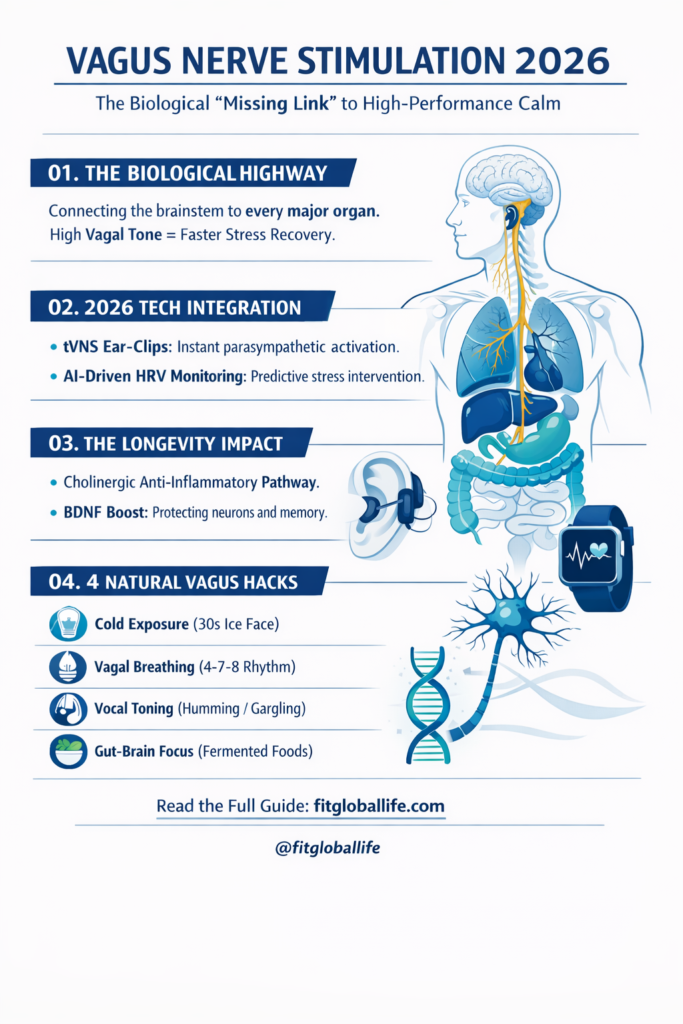 Futuristic biotech infographic titled 