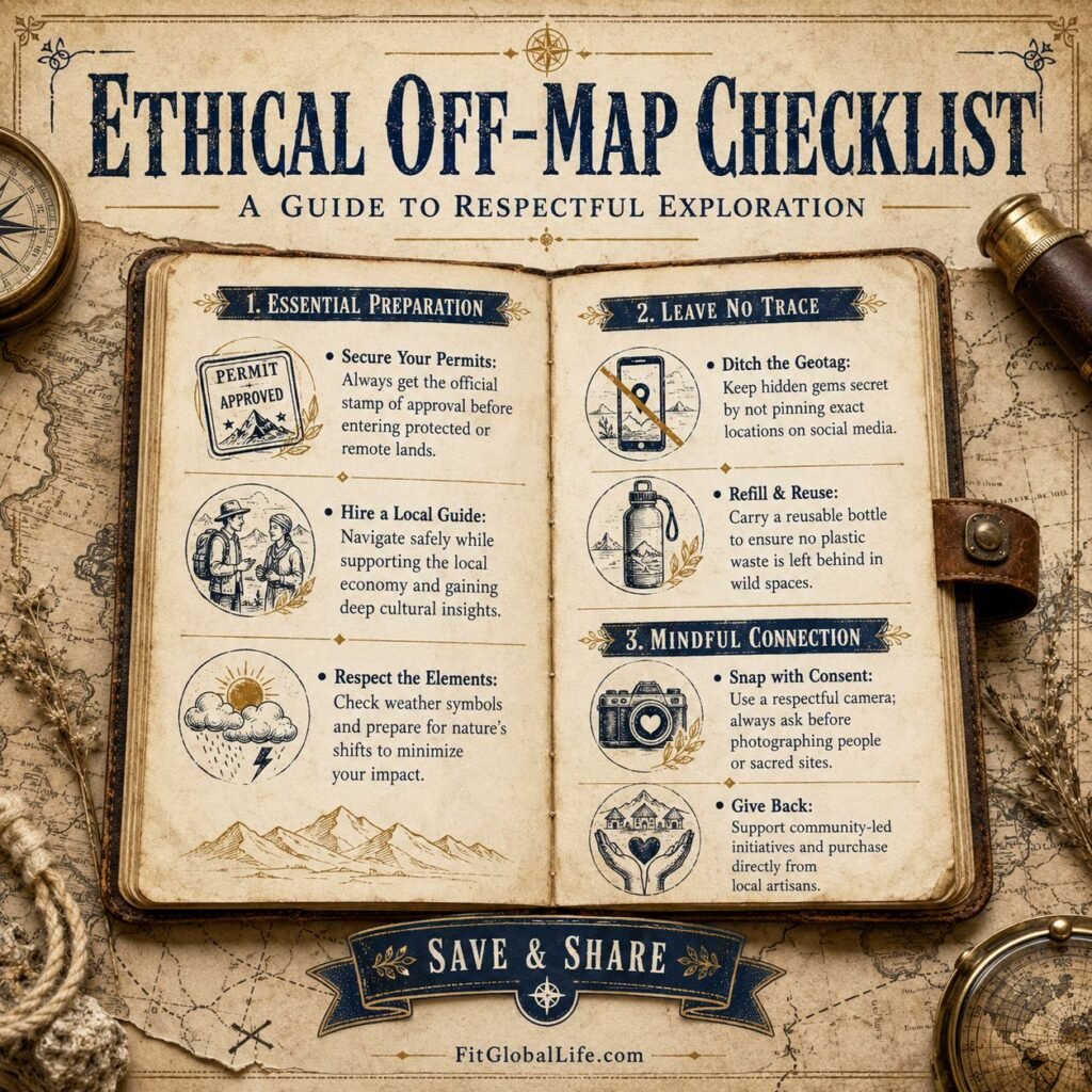 Unmapped guide ethical travel checklist for remote regions