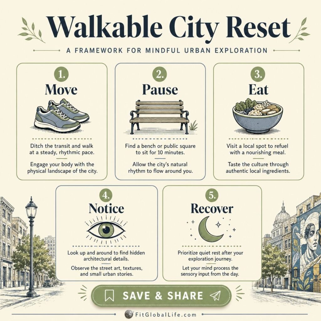 walkable cities reset framework for healthier travel