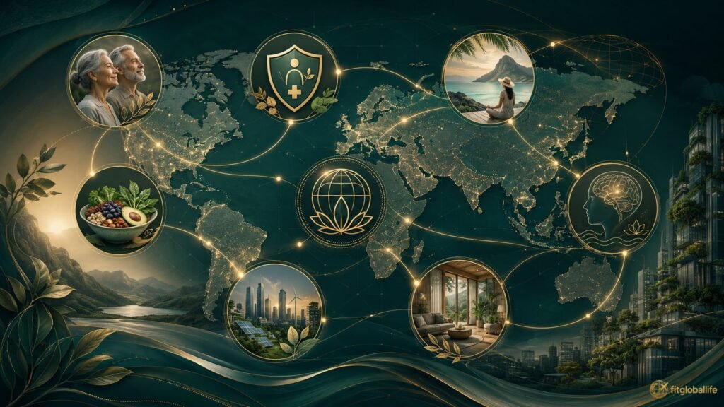 wellness economy shifts 2026 global wellness trends map