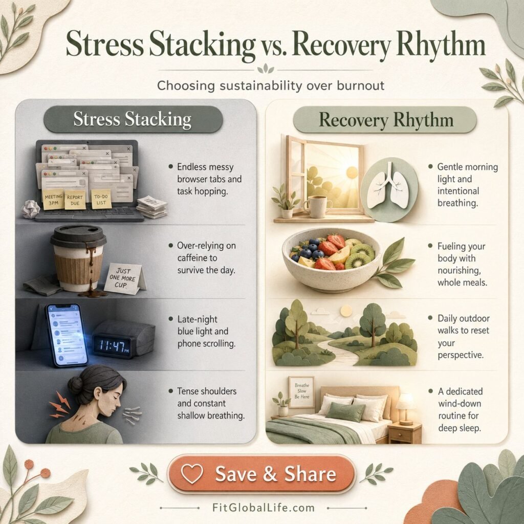 nervous system habits comparison of stress stacking and recovery rhythm