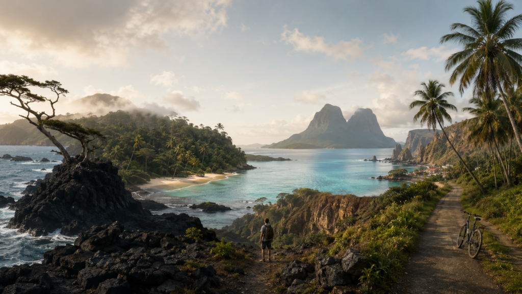 5 Low-Crowd Islands for Slow Travel in 2026 Low-crowd islands for slow travel in 2026 shown as a premium global island landscape