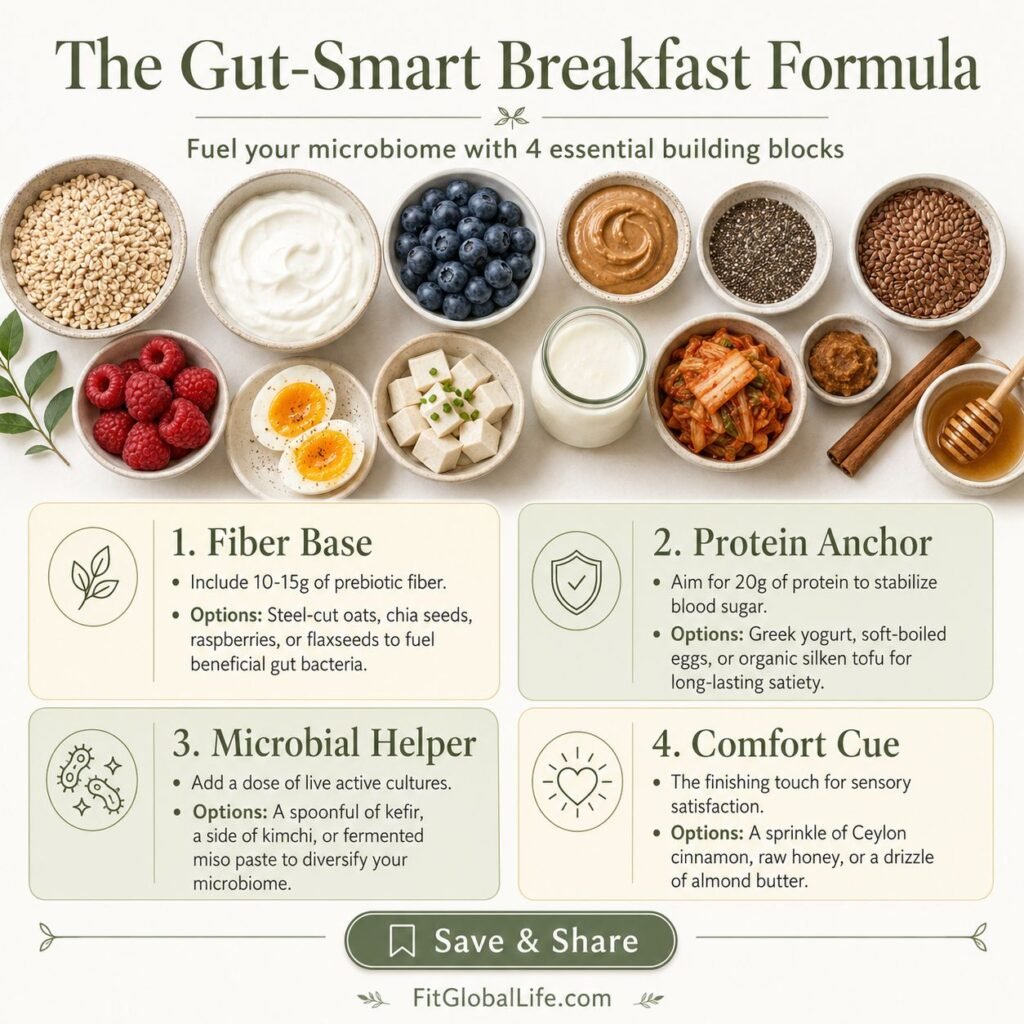 5 Fiber-Rich Breakfasts That Support Gut Health fiber-rich breakfasts formula with fiber base protein anchor and hydration